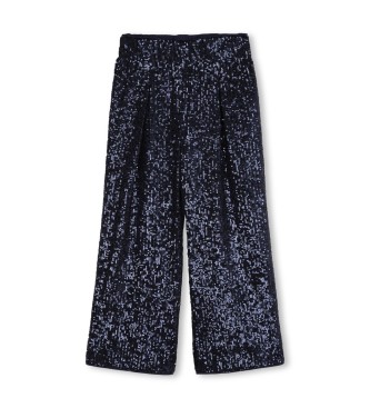 Billieblush Pantaloni elastici in vita blu navy