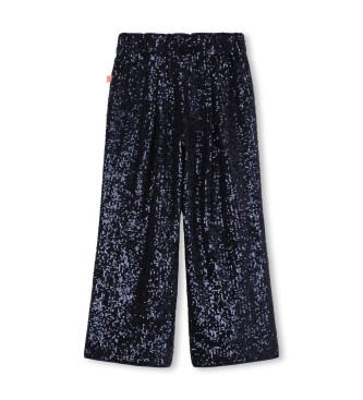 Billieblush Pantaloni elastici in vita blu navy