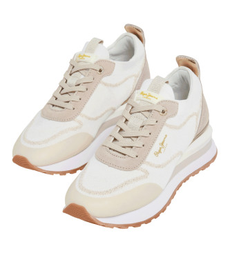 Pepe Jeans Blur Rind Leather Sneakers white