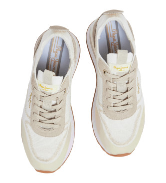 Pepe Jeans Blur Rind Leather Sneakers white