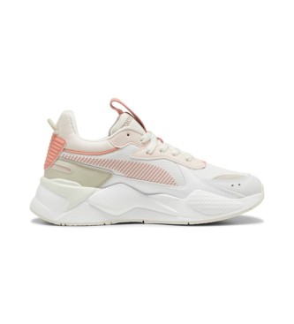 Puma Chaussures en cuir RS-X blanc souple, rose