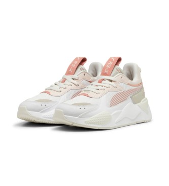 Puma Chaussures en cuir RS-X blanc souple, rose