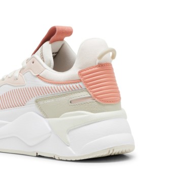 Puma Chaussures en cuir RS-X blanc souple, rose