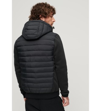 Superdry Storm Quilted Hybrid Jacket Black