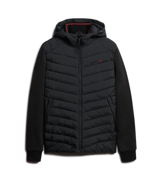 Superdry Storm Quilted Hybrid Jacket Black