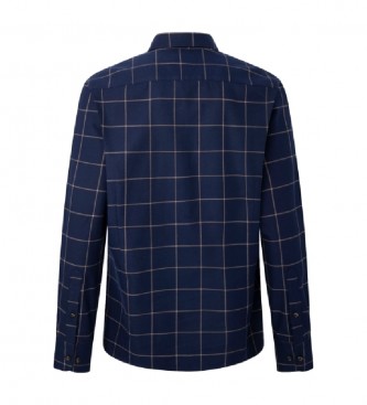 Hackett London Vinduesstribet skjorte navy