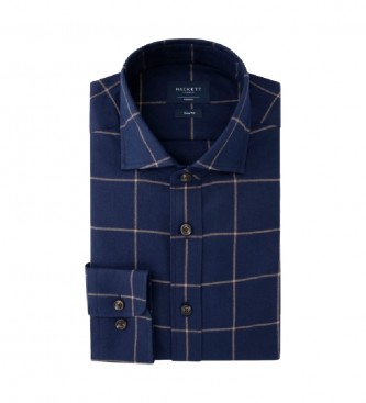 Hackett London Vinduesstribet skjorte navy