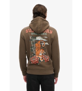 Superdry Tattoo Graphic sweatshirt grn