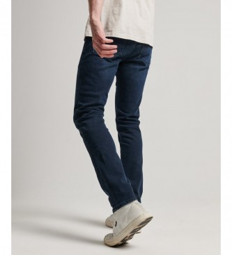 Superdry Slim-Fit-Jeans aus umweltfreundlicher navyfarbener Baumwolle