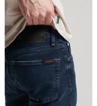 Superdry Slim-fit jeans i miljvenlig marinebl bomuld