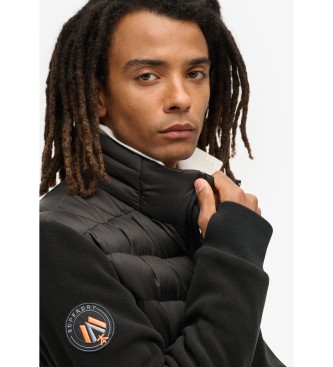 Superdry Storm Fleece Hybrid Bomber Jacket   noir