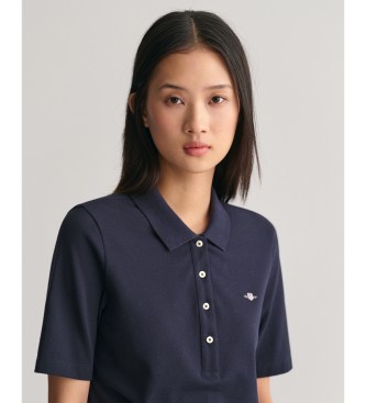 Gant Koszulka polo Shield navy piqué