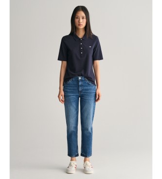 Gant Koszulka polo Shield navy piqué