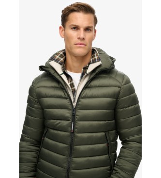 Superdry Veste matelasse Fuji Sport avec capuche verte