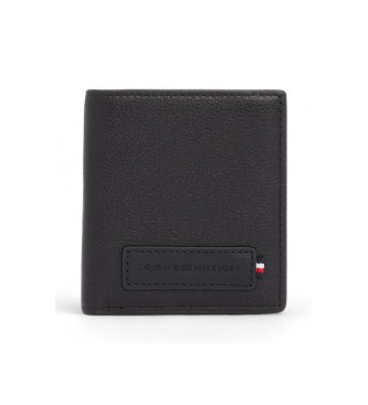 Tommy Hilfiger Portafoglio in pelle Premium Trifold Nero