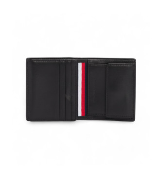 Tommy Hilfiger Portafoglio in pelle Premium Trifold Nero