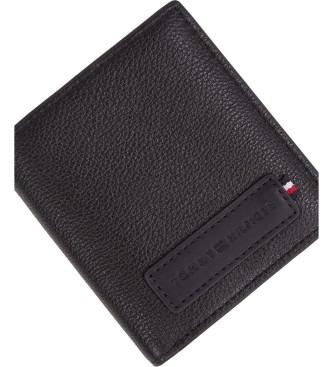 Tommy Hilfiger Portafoglio in pelle Premium Trifold Nero