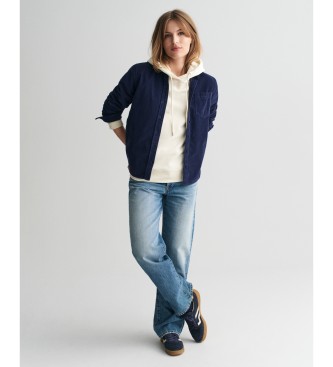 Gant Regular Fit navy skjorte i fljl