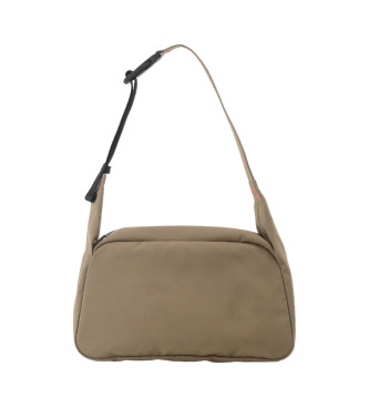 ECOALF Brown Bonded Hobo Bag