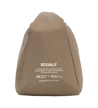 ECOALF Brown Bonded Hobo Bag