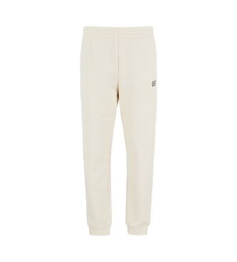 EA7 Pantaln de chndal Core Identity de mezcla de algodn beige