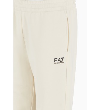 EA7 Pantaln de chndal Core Identity de mezcla de algodn beige