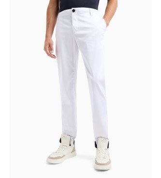 Armani Exchange Pantaloni chino bianchi