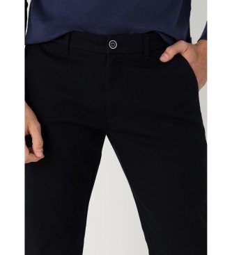 Bendorff Black slim fit chino trousers