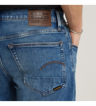 G-Star Jeans 3301 Regular Taps toelopend blauw