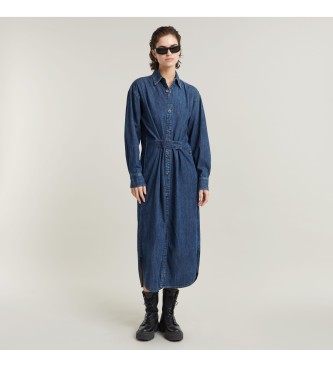 G-Star Long Tab Shirt Dress blue