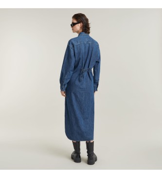 G-Star Long Tab Shirt Dress blue