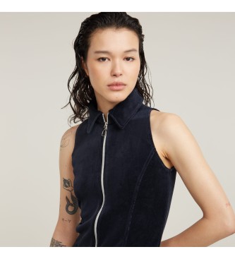 G-Star Jumpsuit i fljl med vide ben, navy