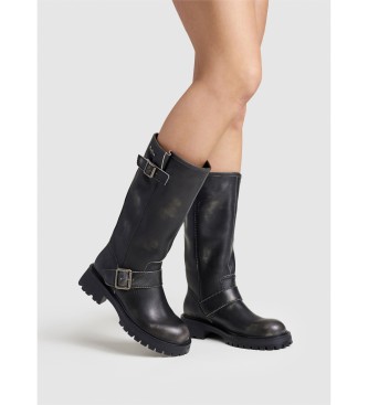 Pepe Jeans Kane Warm Leather Boots black