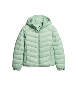 Superdry Fuji gewatteerd jack met capuchon groen