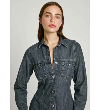 Pepe Jeans Midiklnning i denim regular fit bl