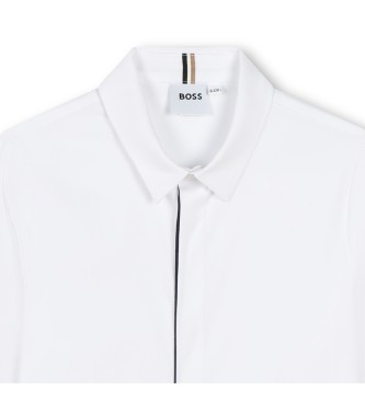 BOSS Camisa de manga larga blanco