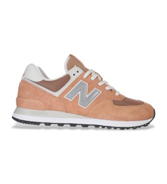 New Balance Leren sportschoenen 574 oranje