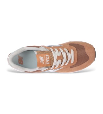 New Balance Leren sportschoenen 574 oranje