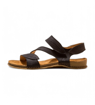 El Naturalista Leren sandalen N5810 Panglao zwart 