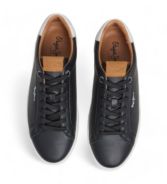 Pepe Jeans Baskets en cuir Camden Club noir 