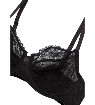 Emporio Armani Eternal Lace Bra Black