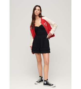 Superdry Minivestido bandeau de encaje de los aos 50 negro