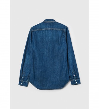 Pepe Jeans Hammond blauw overhemd