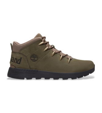 Timberland Skórzane, sznurowane buty sportowe Sprint Trekker mid-top w kolorze ciemnozielonym