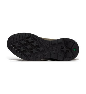 Timberland Zapatillas de piel de media caa con cordones Sprint Trekker verde oscuro