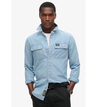 Superdry Workwear blue shirt