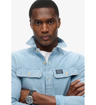 Superdry Workwear blue shirt