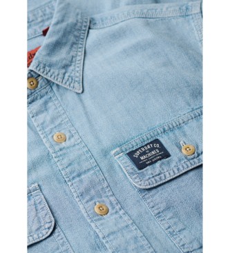 Superdry Workwear blue shirt