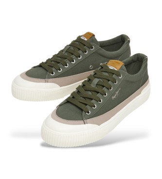 Pepe Jeans Zapatillas de piel Ben Wash verde