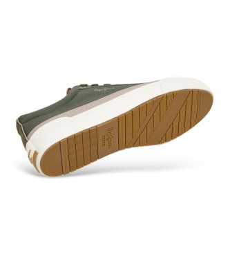 Pepe Jeans Zapatillas de piel Ben Wash verde